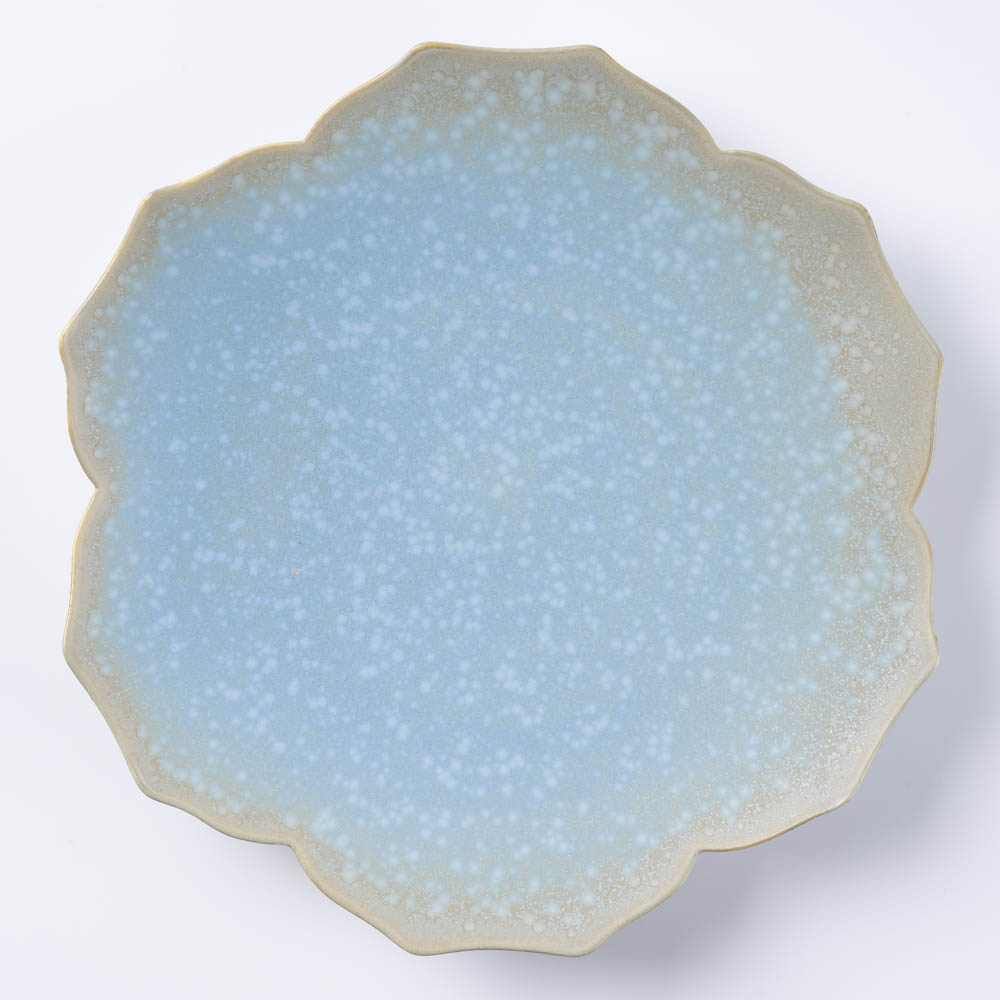 京都清水焼 板皿 × 5枚 長皿 櫛目 京焼・清水焼 KIWAKOTO YURI 空 Medium 20.5cm皿 ¥5,500 大人の