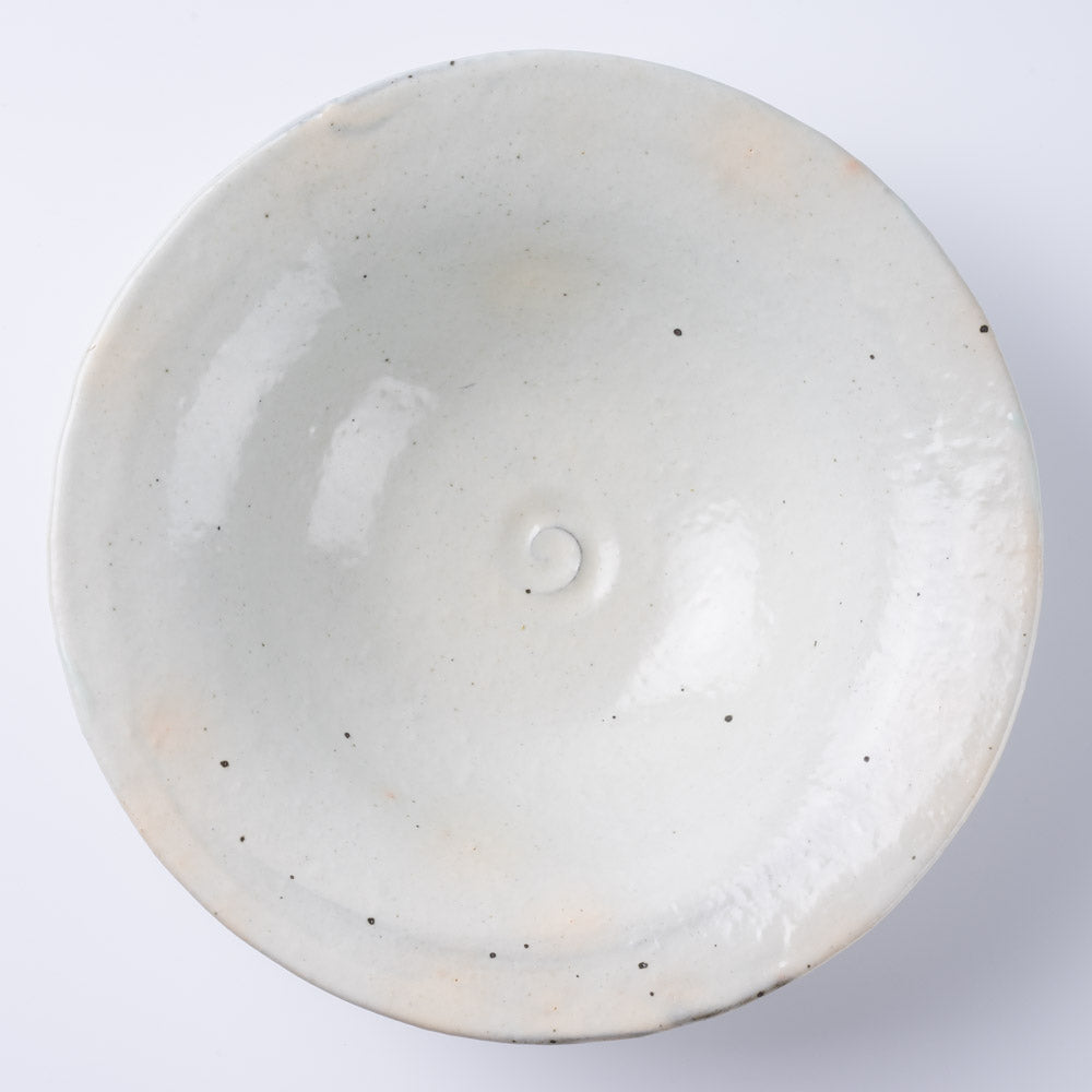 信楽焼 丸十製陶 リム鉢 粉引 信楽焼 丸十製陶 信楽焼