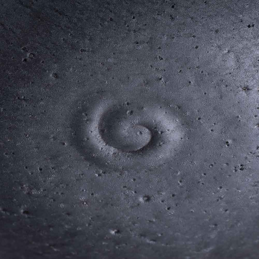 信楽焼 丸十製陶 リム鉢 黒マット 信楽焼 丸十製陶 信楽焼