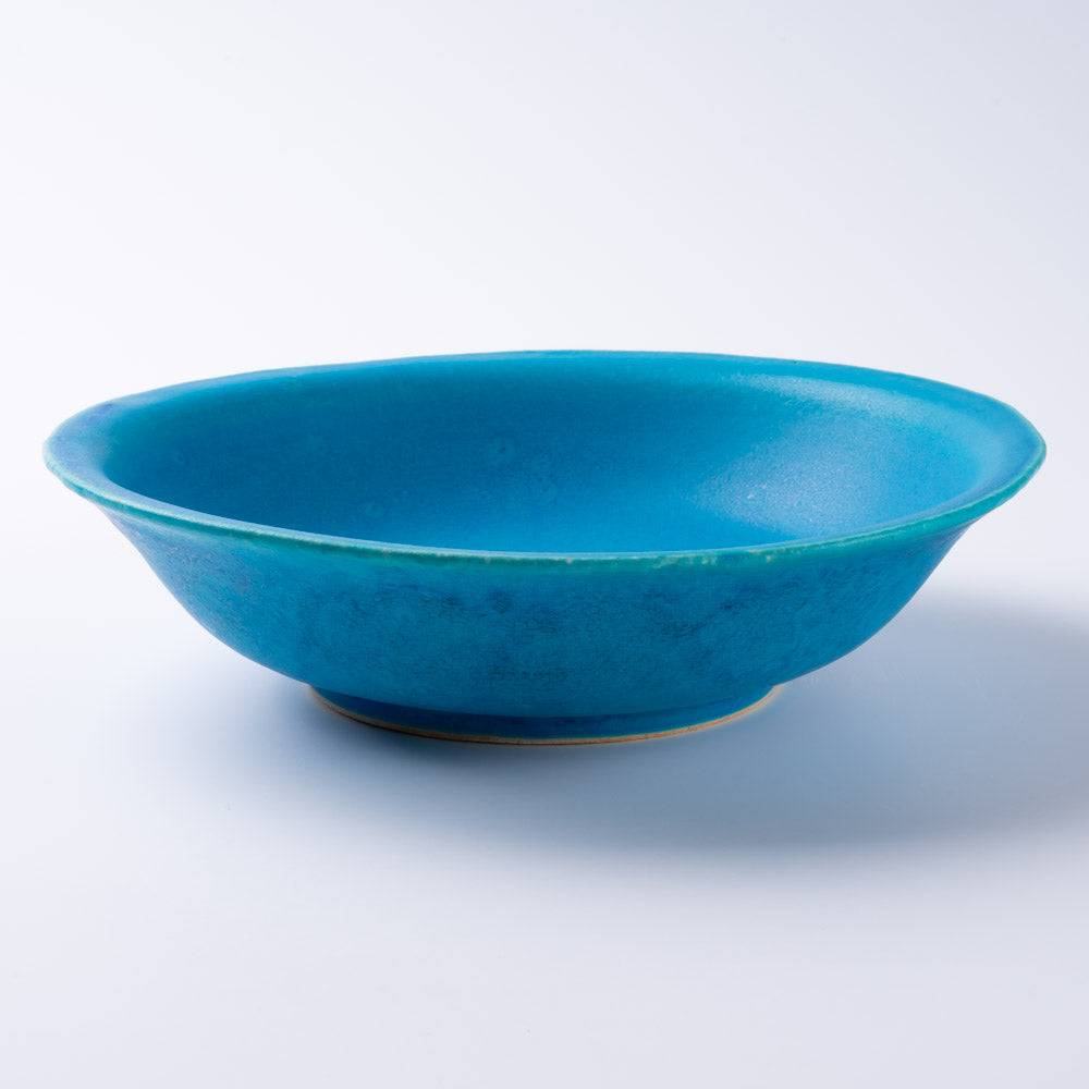 信楽焼 丸十製陶 浅鉢 ペルシャブルー 信楽焼 丸十製陶 信楽焼