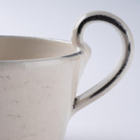 信楽焼 丸十製陶 スープカップ 割れ粉引 信楽焼 丸十製陶 信楽焼