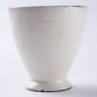 信楽焼 丸十製陶 ゴブレット 割れ粉引 信楽焼 丸十製陶 信楽焼