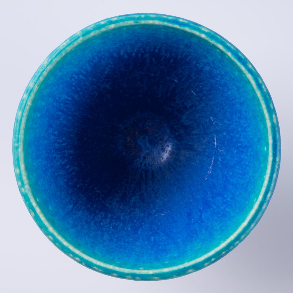 信楽焼 丸十製陶 ゴブレット ターコイズ 信楽焼 丸十製陶 信楽焼