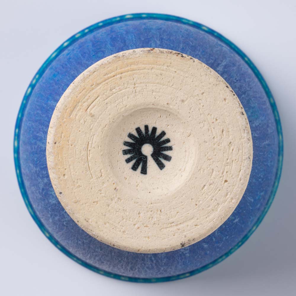 信楽焼 丸十製陶 ゴブレット ターコイズ 信楽焼 丸十製陶 信楽焼