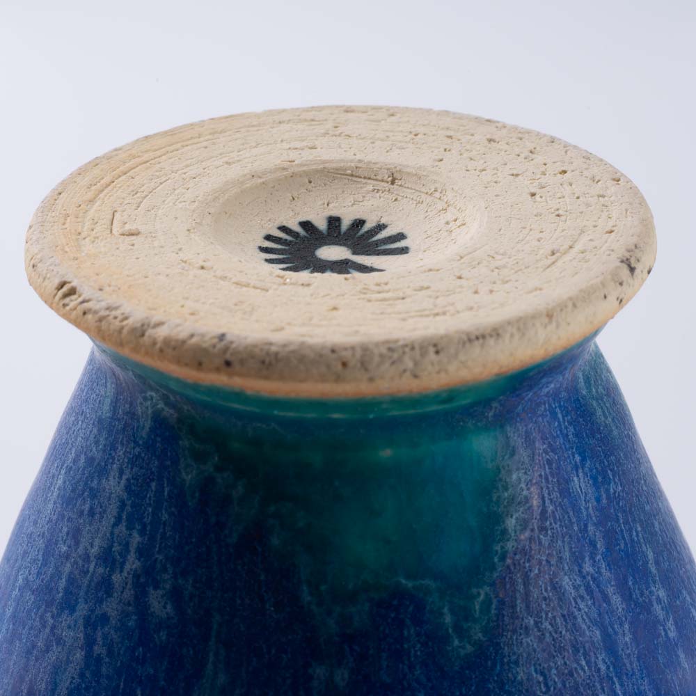 信楽焼 丸十製陶 ゴブレット ターコイズ 信楽焼 丸十製陶 信楽焼