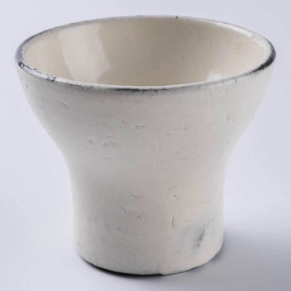 信楽焼 丸十製陶 ミニカップ 割れ粉引 信楽焼 丸十製陶 信楽焼