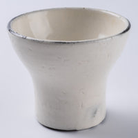 信楽焼 丸十製陶 ミニカップ 割れ粉引 信楽焼 丸十製陶 信楽焼