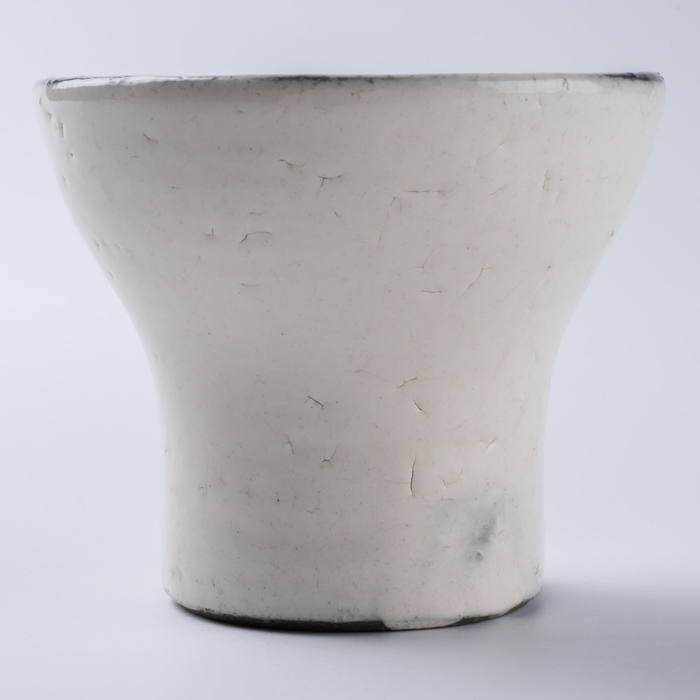 信楽焼 丸十製陶 ミニカップ 割れ粉引 信楽焼 丸十製陶 信楽焼