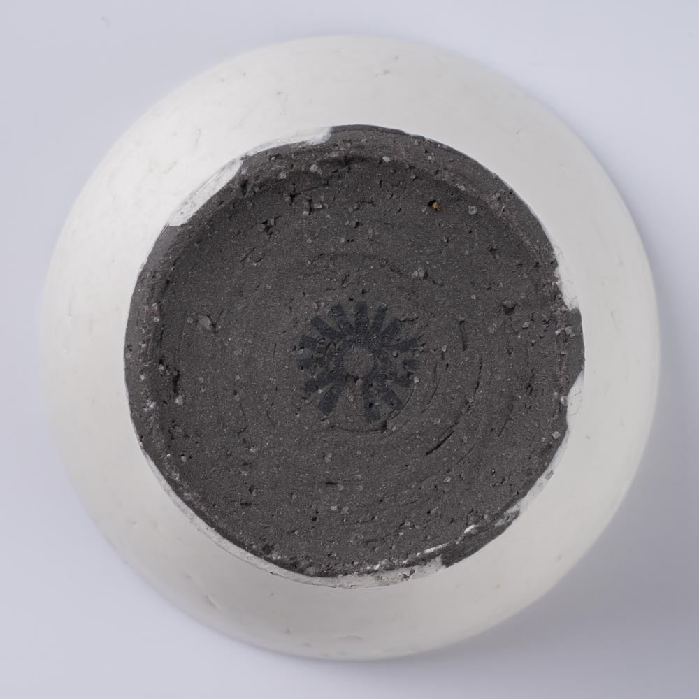 信楽焼 丸十製陶 ミニカップ 割れ粉引 信楽焼 丸十製陶 信楽焼