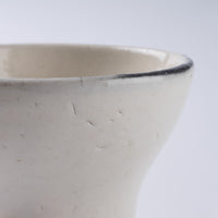 信楽焼 丸十製陶 ミニカップ 割れ粉引 信楽焼 丸十製陶 信楽焼