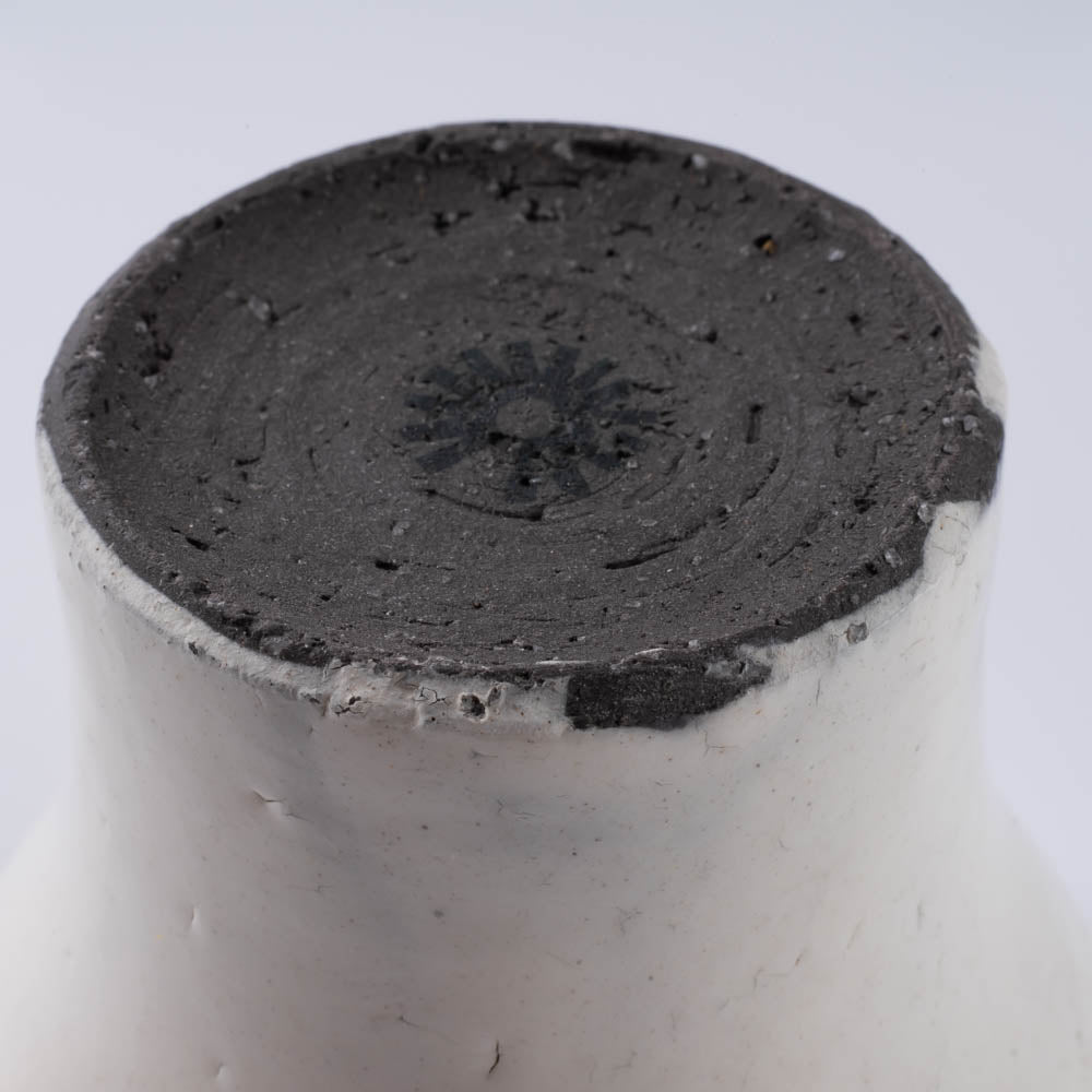 信楽焼 丸十製陶 ミニカップ 割れ粉引 信楽焼 丸十製陶 信楽焼