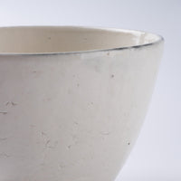 信楽焼 丸十製陶 サラダカップ 割れ粉引 信楽焼 丸十製陶 信楽焼