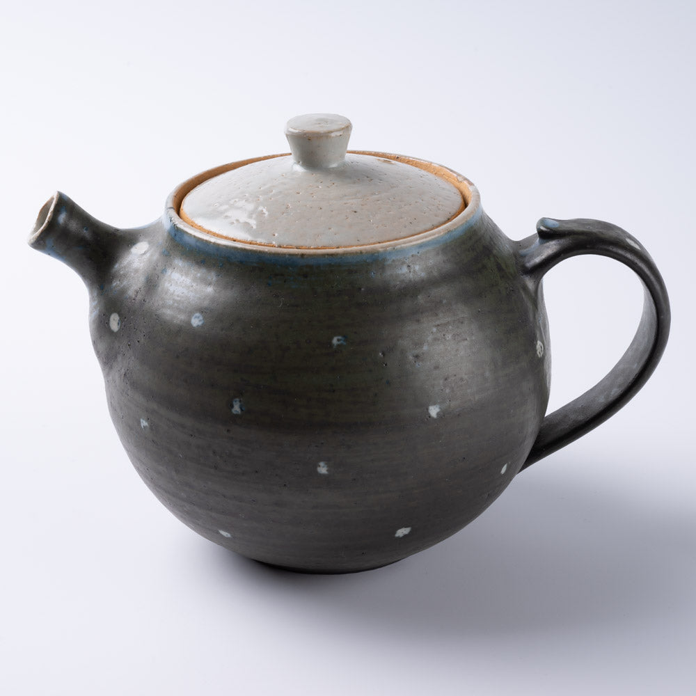 信楽焼 丸十製陶 POT ドット黒 ¥6,600 大人の焼き物