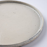 信楽焼 丸十製陶 24cmプレート 粉引 信楽焼 丸十製陶 信楽焼
