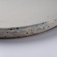 信楽焼 丸十製陶 24cmプレート 粉引 信楽焼 丸十製陶 信楽焼