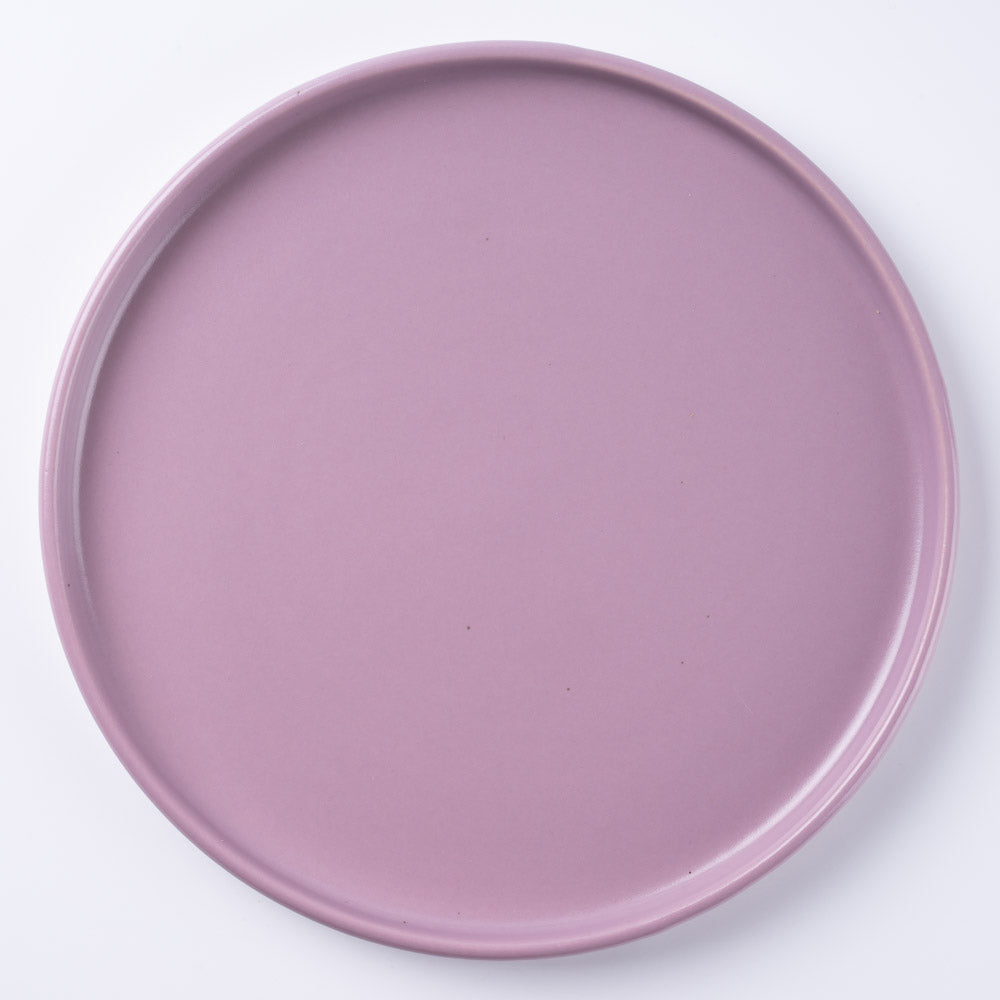 信楽焼 丸十製陶 21cmプレート ラベンダー ¥2,420 大人の焼き物