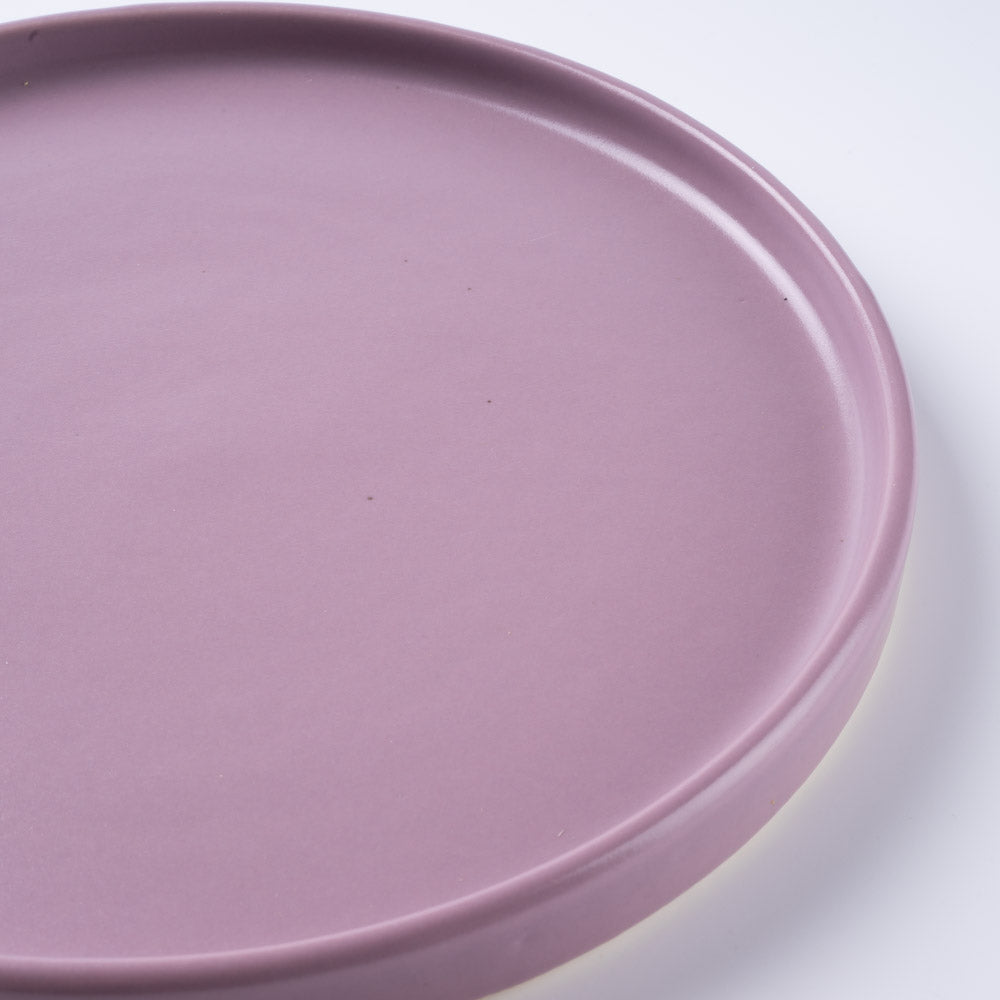 信楽焼 丸十製陶 21cmプレート ラベンダー 信楽焼 丸十製陶 信楽焼