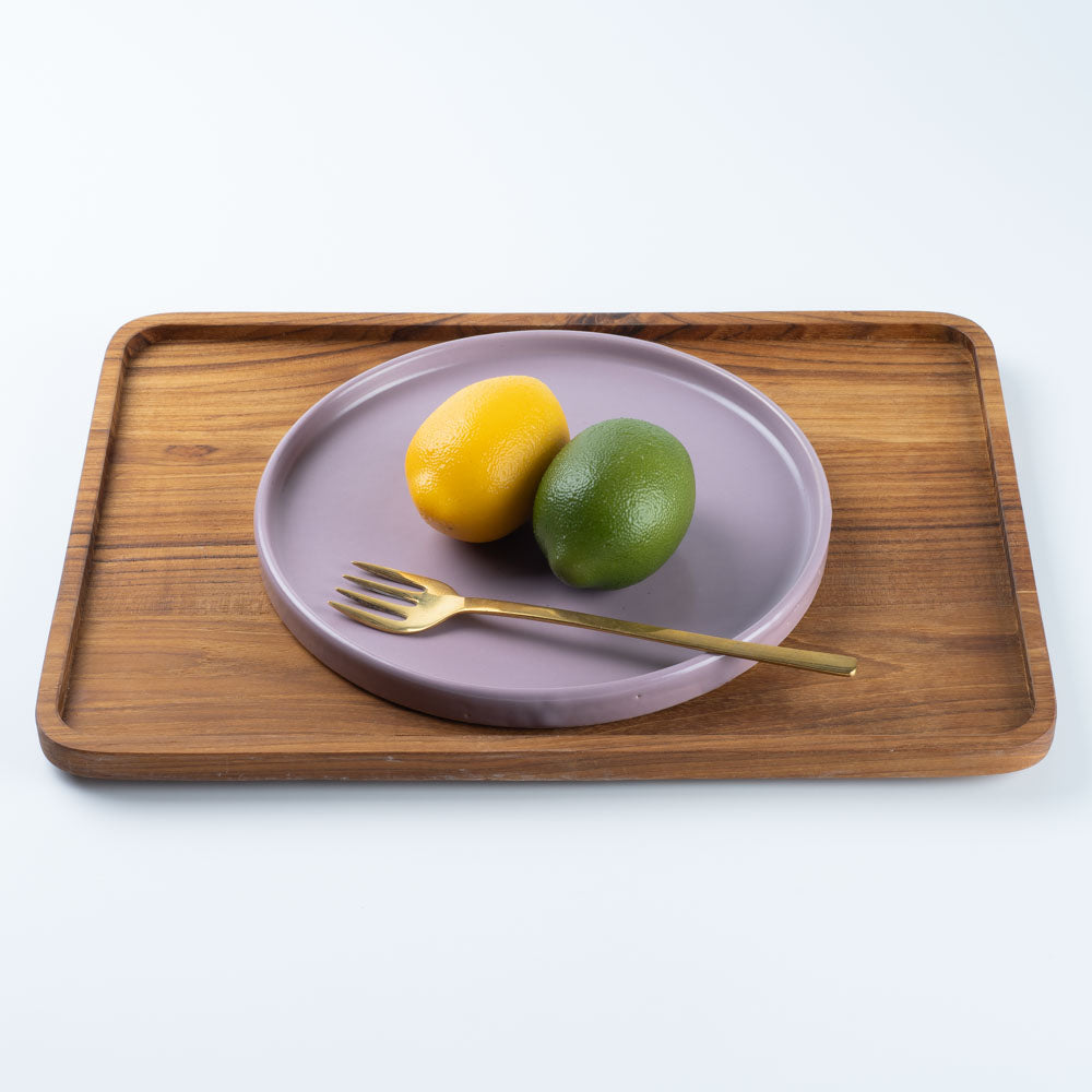 信楽焼 丸十製陶 21cmプレート ラベンダー 信楽焼 丸十製陶 信楽焼