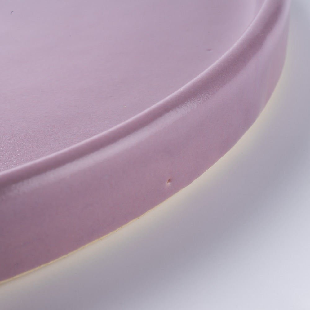 信楽焼 丸十製陶 21cmプレート ラベンダー 信楽焼 丸十製陶 信楽焼