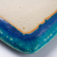 信楽焼 丸十製陶 スクエアプレート(M) ターコイズ 信楽焼 丸十製陶 信楽焼