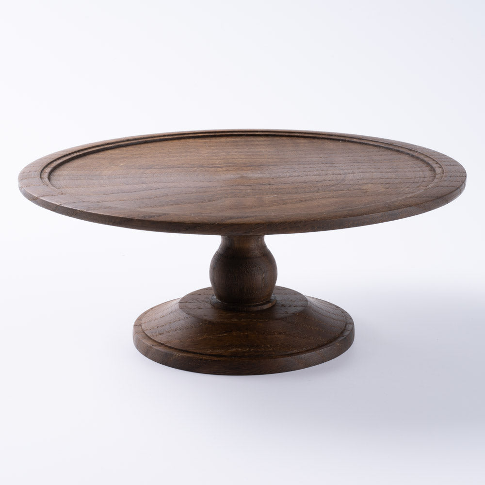 作家 小塚晋哉 高台皿 18cm(栗) 作家 小塚晋哉 木工もの