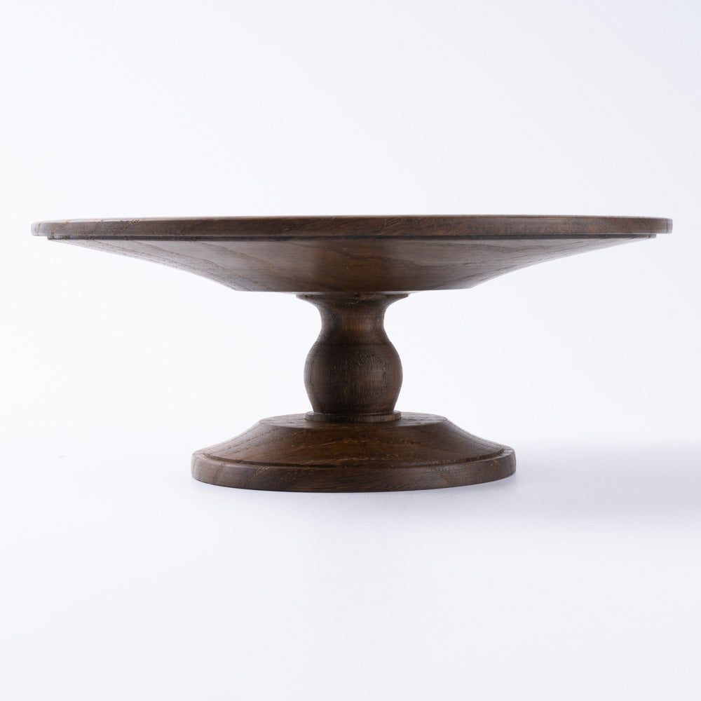 作家 小塚晋哉 高台皿 18cm(栗) 作家 小塚晋哉 木工もの