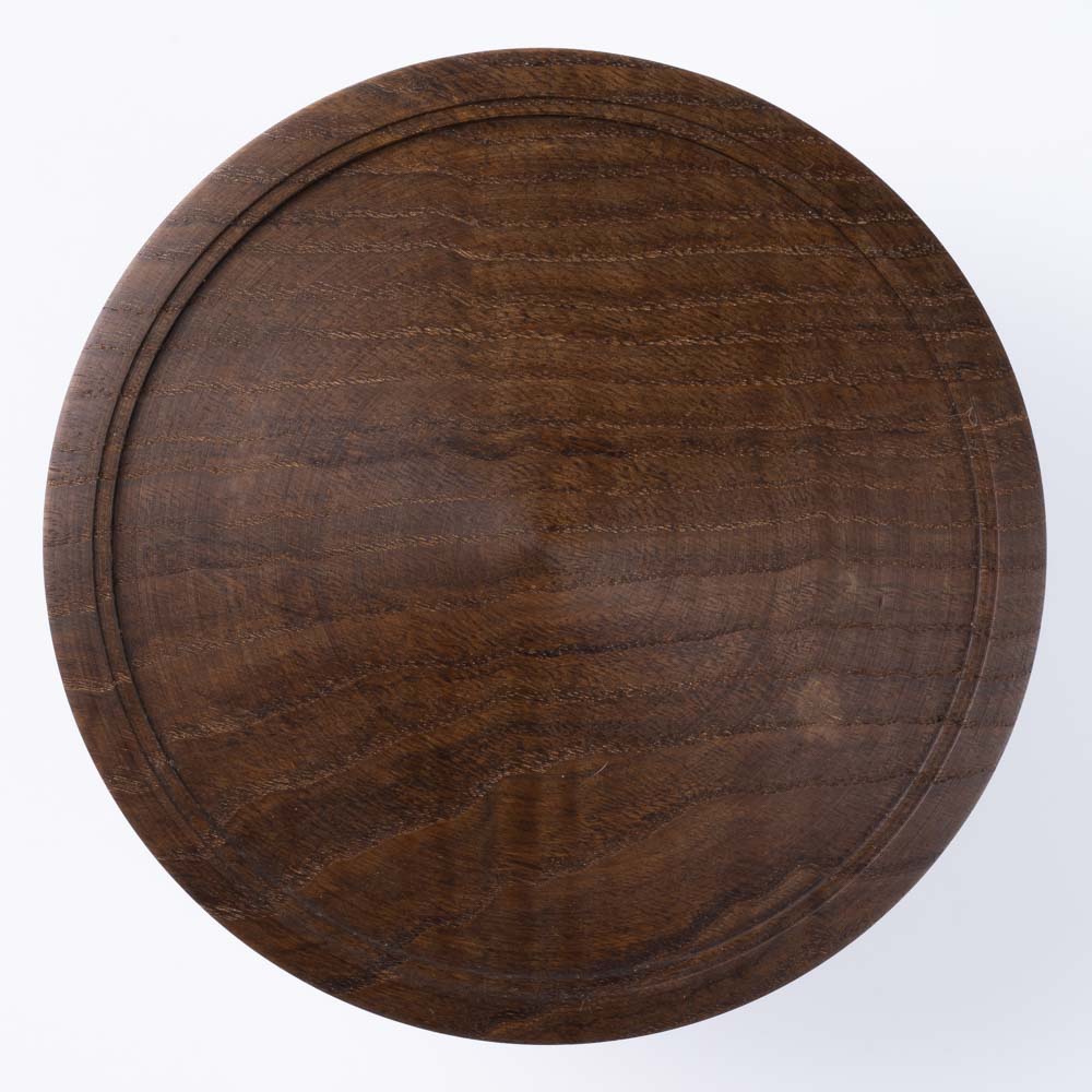 作家 小塚晋哉 高台皿 18cm(栗) 作家 小塚晋哉 木工もの
