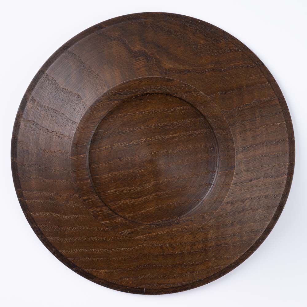 作家 小塚晋哉 高台皿 18cm(栗) 作家 小塚晋哉 木工もの