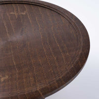 作家 小塚晋哉 高台皿 18cm(栗) 作家 小塚晋哉 木工もの
