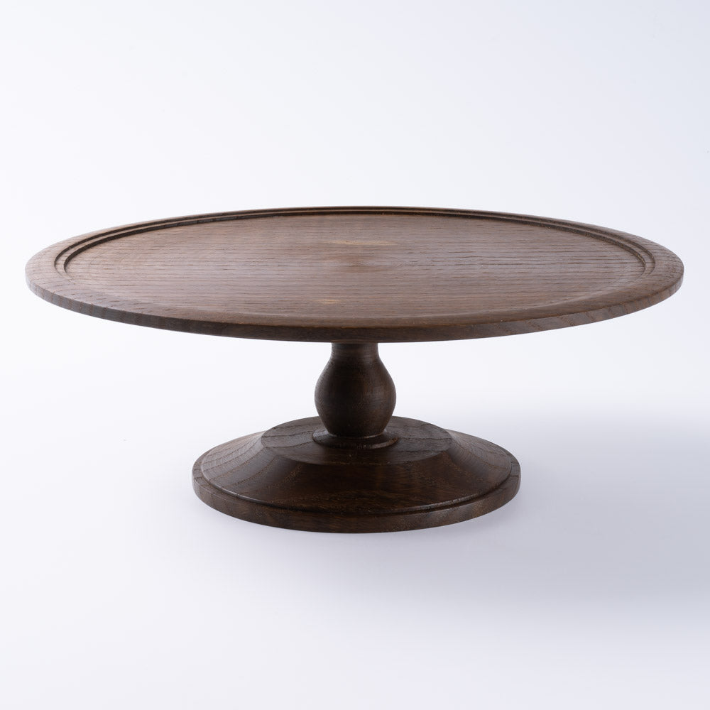 作家 小塚晋哉 高台皿 24cm(栗) 作家 小塚晋哉 木工もの