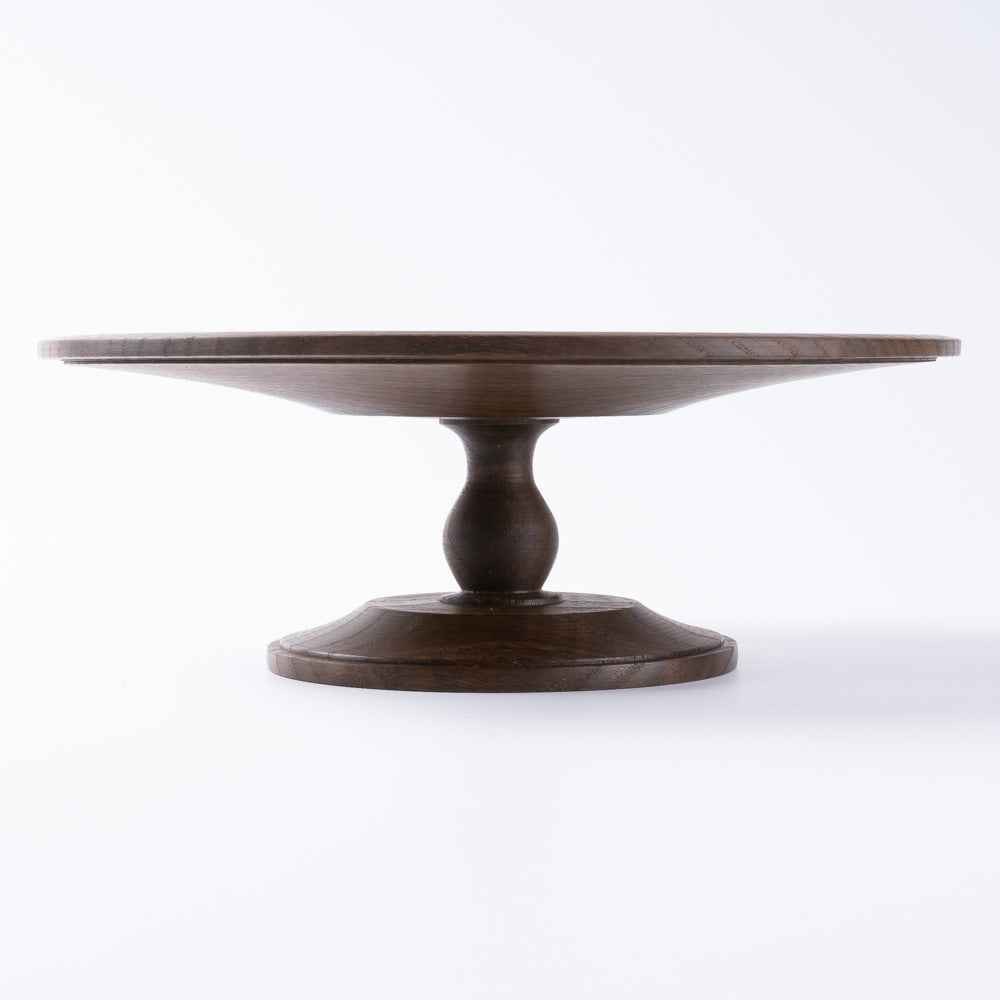 作家 小塚晋哉 高台皿 24cm(栗) 作家 小塚晋哉 木工もの