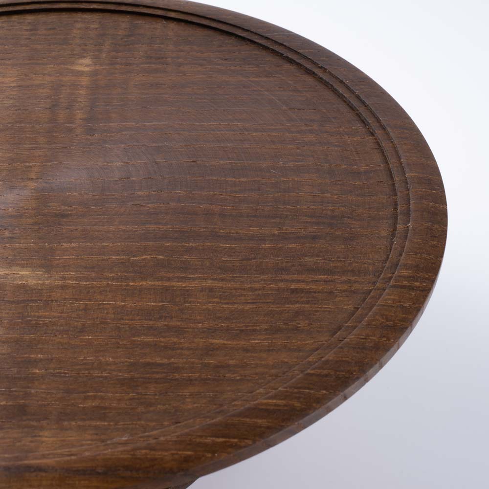 作家 小塚晋哉 高台皿 24cm(栗) 作家 小塚晋哉 木工もの