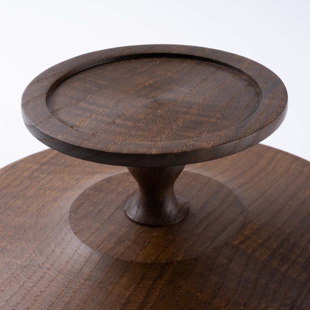 作家 小塚晋哉 高台皿 24cm(栗) 作家 小塚晋哉 木工もの