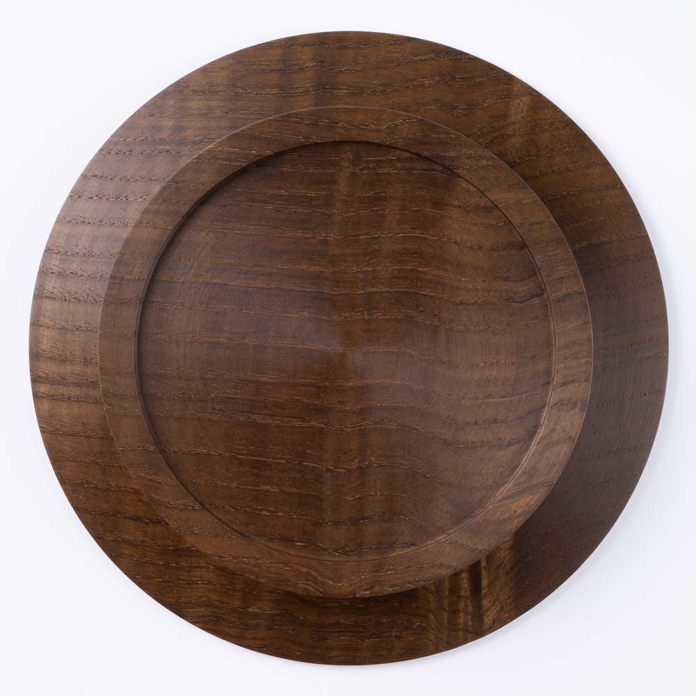 作家 小塚晋哉 台皿 18cm(栗) 作家 小塚晋哉 木工もの