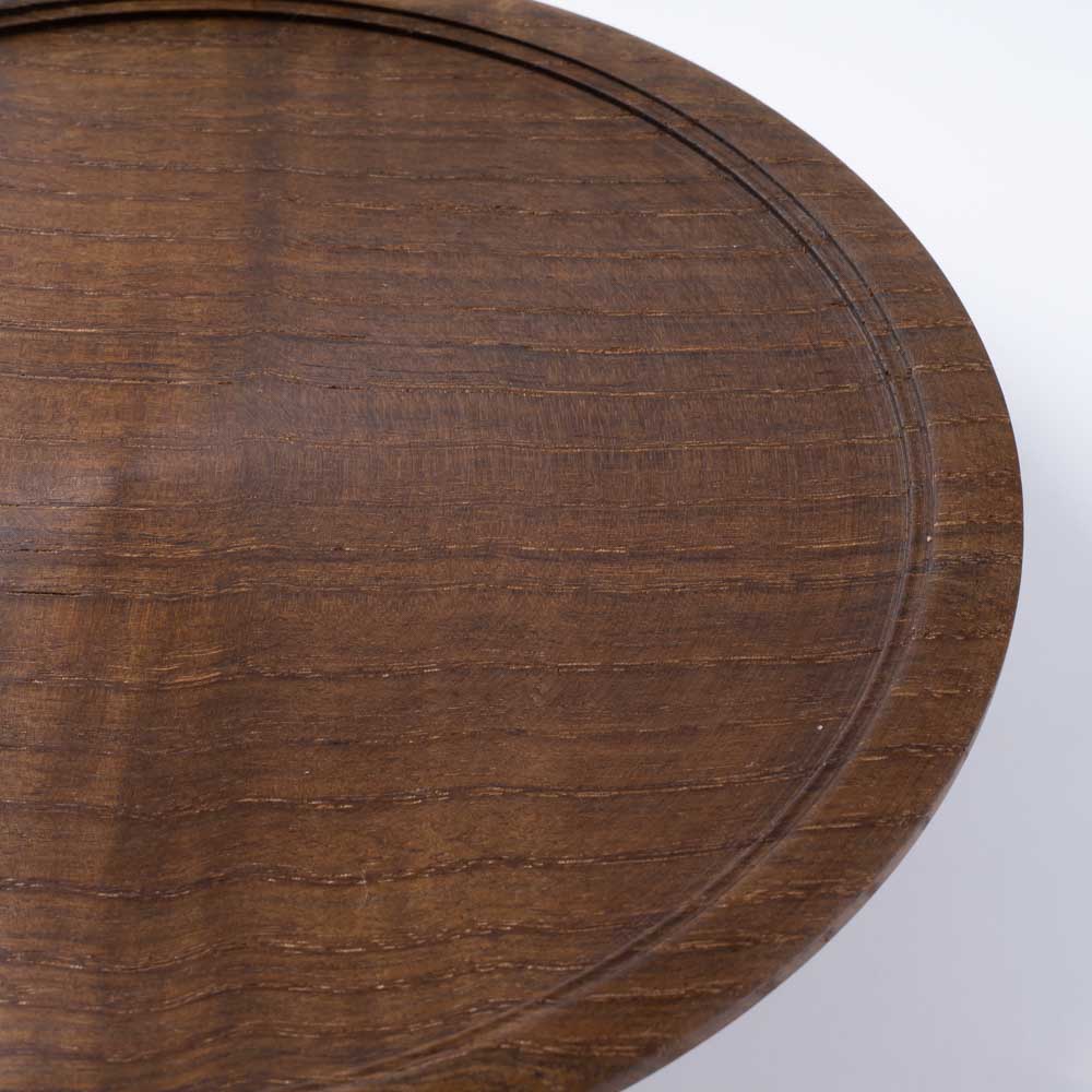 作家 小塚晋哉 台皿 18cm(栗) 作家 小塚晋哉 木工もの