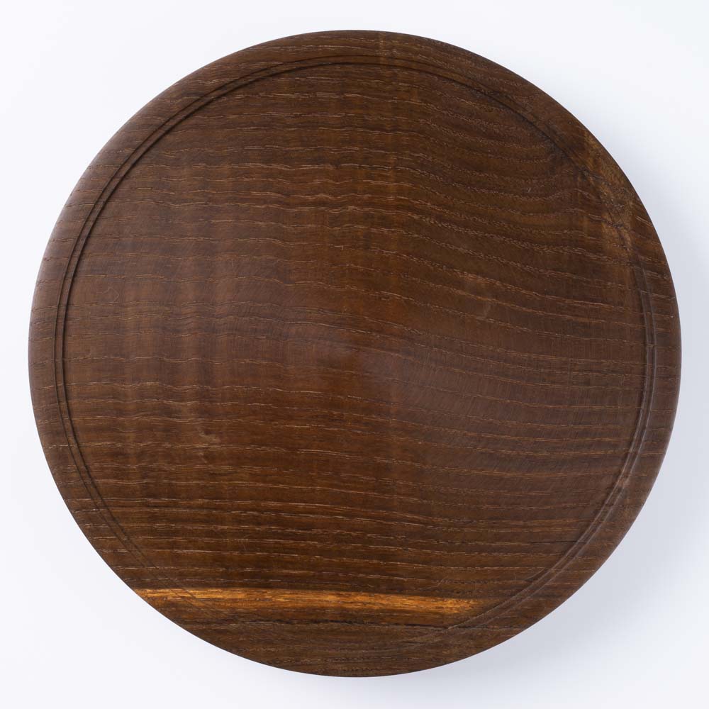 作家 小塚晋哉 台皿 24cm（栗） ¥14,740 大人の焼き物