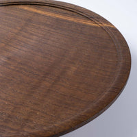 作家 小塚晋哉 台皿 24cm(栗) 作家 小塚晋哉 木工もの