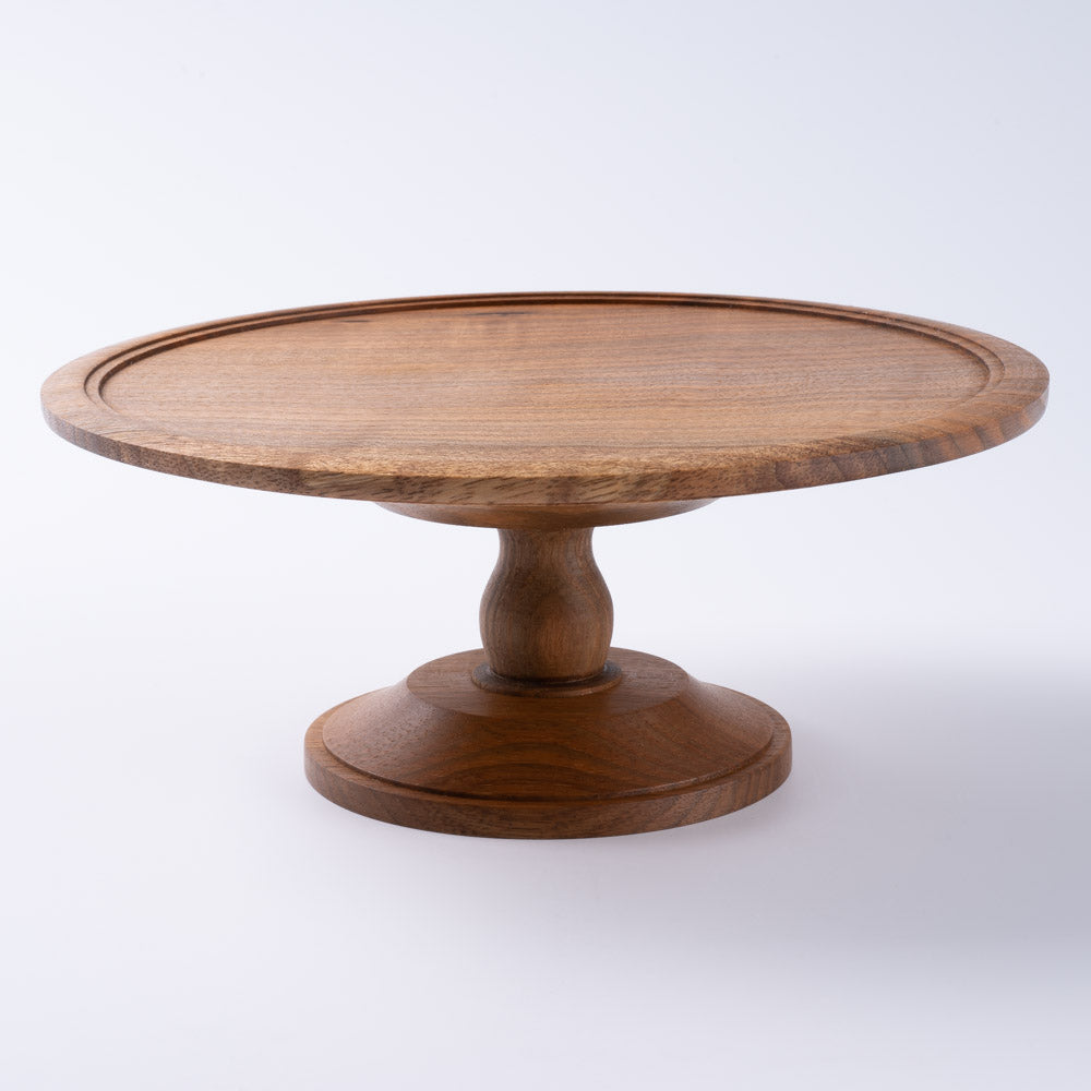 作家 小塚晋哉 高台皿 18cm(胡桃) 作家 小塚晋哉 木工もの