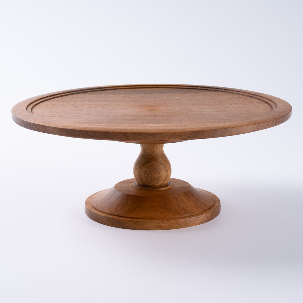 作家 小塚晋哉 高台皿 20cm(胡桃) 作家 小塚晋哉 木工もの