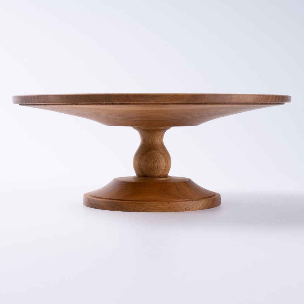 作家 小塚晋哉 高台皿 20cm(胡桃) 作家 小塚晋哉 木工もの