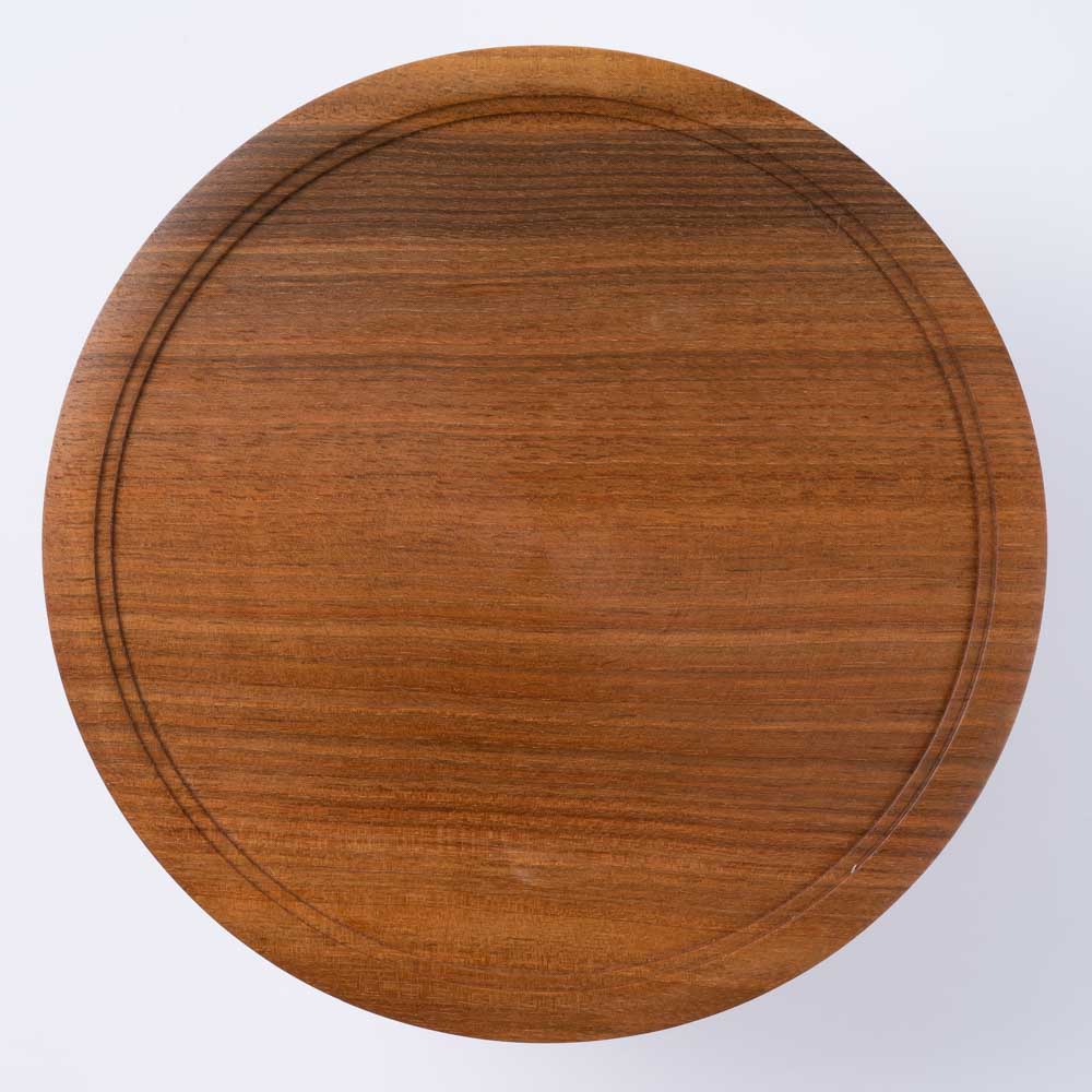 作家 小塚晋哉 高台皿 20cm(胡桃) 作家 小塚晋哉 木工もの