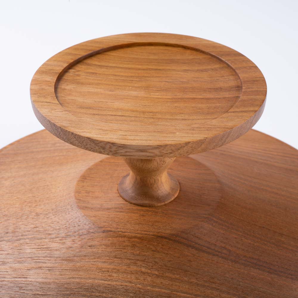 作家 小塚晋哉 高台皿 20cm(胡桃) 作家 小塚晋哉 木工もの