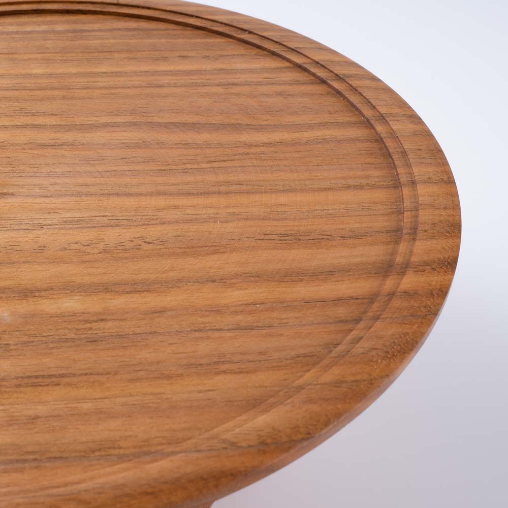 作家 小塚晋哉 高台皿 24cm(胡桃) 作家 小塚晋哉 木工もの