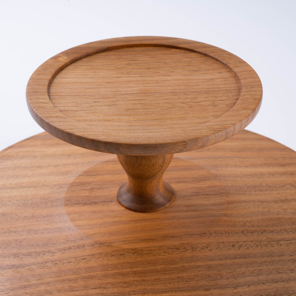 作家 小塚晋哉 高台皿 24cm(胡桃) 作家 小塚晋哉 木工もの
