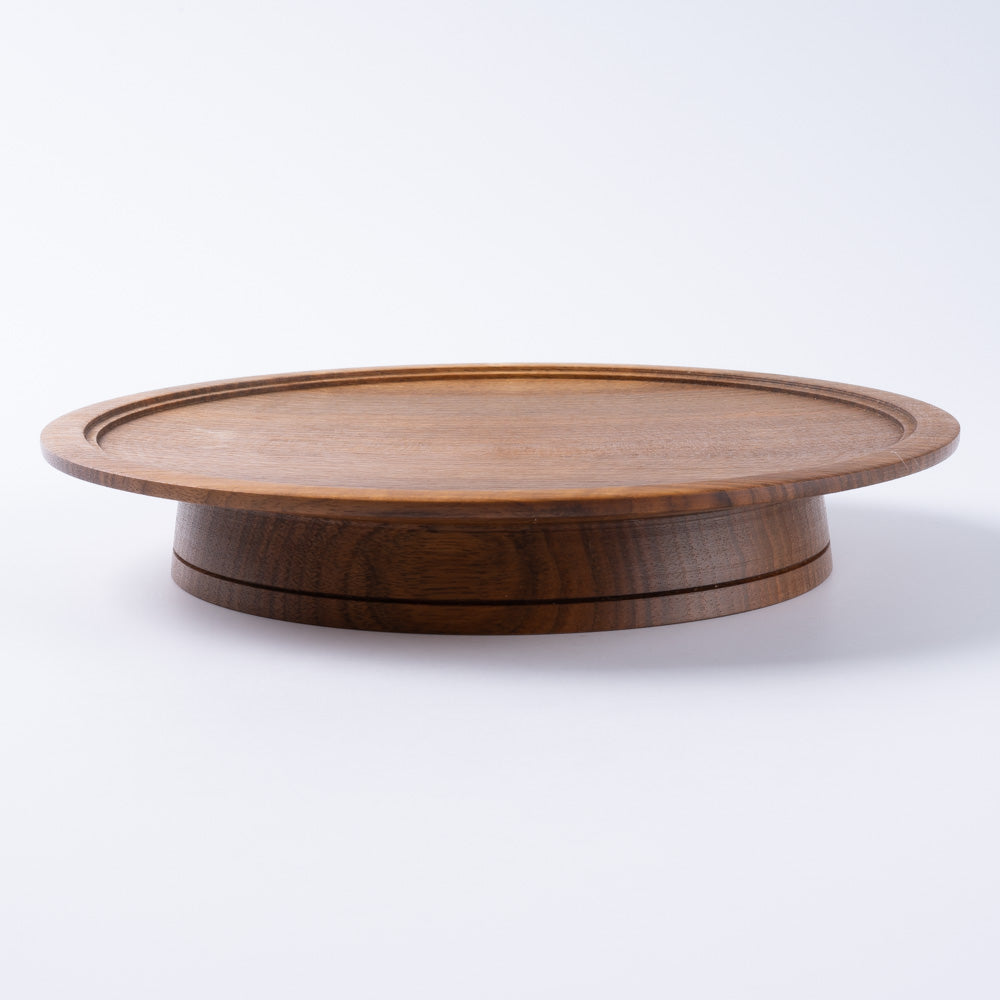 作家 小塚晋哉 台皿 18cm(胡桃) 作家 小塚晋哉 木工もの