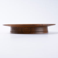 作家 小塚晋哉 台皿 18cm(胡桃) 作家 小塚晋哉 木工もの