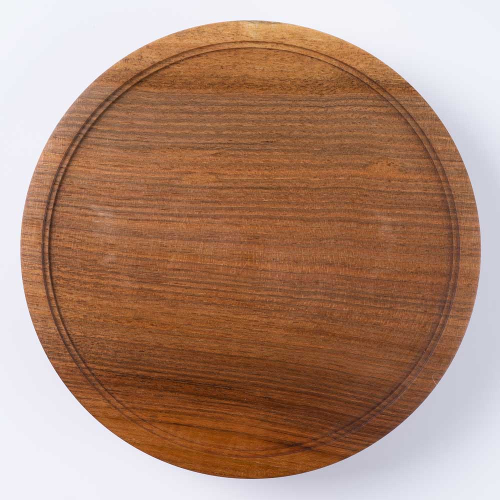 作家 小塚晋哉 台皿 18cm(胡桃) 作家 小塚晋哉 木工もの