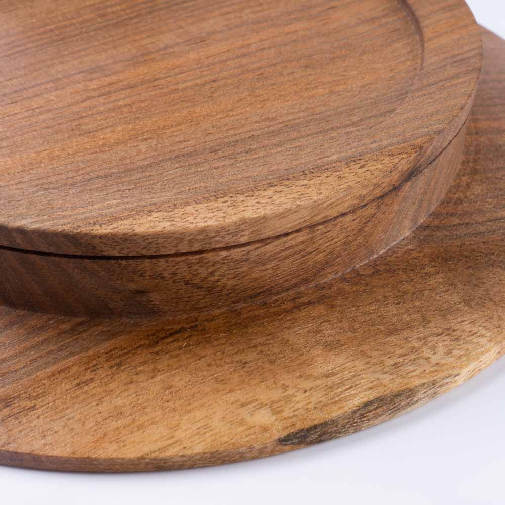 作家 小塚晋哉 台皿 18cm(胡桃) 作家 小塚晋哉 木工もの