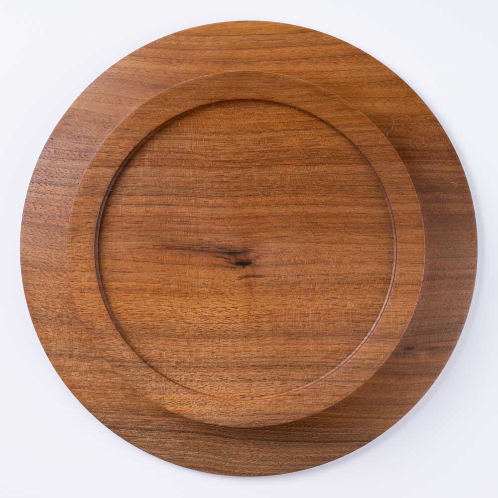 作家 小塚晋哉 台皿 20cm(胡桃) 作家 小塚晋哉 木工もの