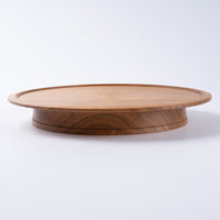 作家 小塚晋哉 台皿 24cm(胡桃) 作家 小塚晋哉 木工もの